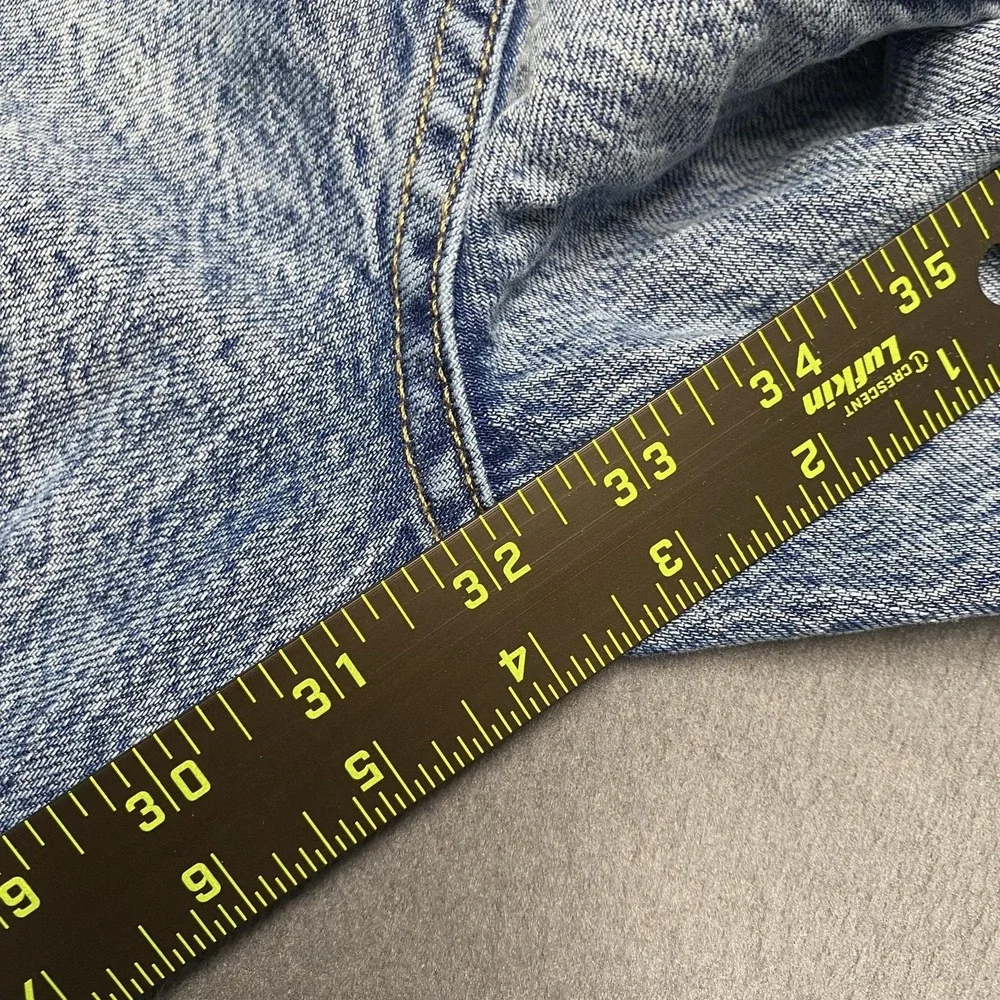 Aeropostale Jeans Juniors 2 Blue Boyfriend Flare‎ Distressed Acid Wash Denim